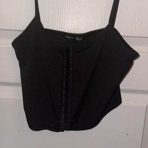 Hook and Eye Rib- Knit Cami Top from Shein 🖤